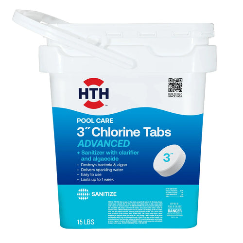 HTH® Pool Care 3 Chlorine Tabs Advanced 15 Lbs (15 Lbs)