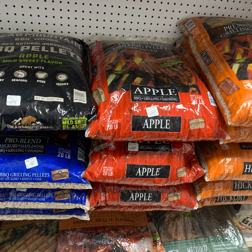 Outdoor living supplies on display inside o B'Ville Supply.