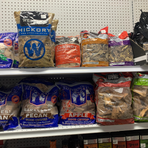 Outdoor living supplies on display inside o B'Ville Supply.