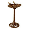 Bird Bath,  Bronze-Look Plastic, 13 x 30-In.