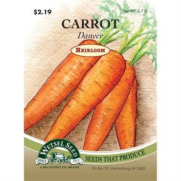 Wetsel Seed Heirloom Carrots - Danver