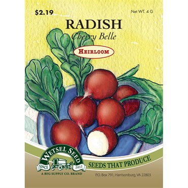 Wetsel Seed Heirloom Radish - Cherry Belle