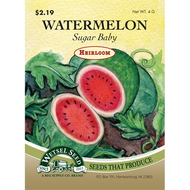 Wetsel Seed Heirloom Watermelon - Sugar Baby