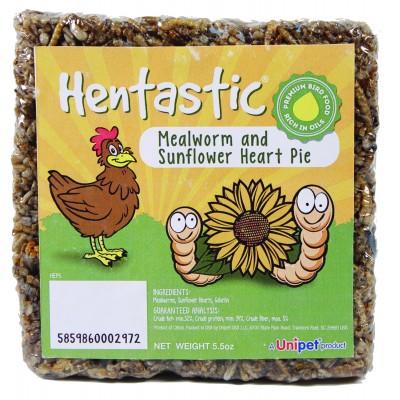 Unipet Hentastic Mealworm And Sunflower Heart Pie