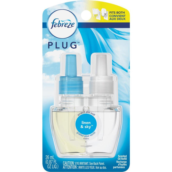 Febreze Linen & Sky Air Freshener Refill (2-Count)