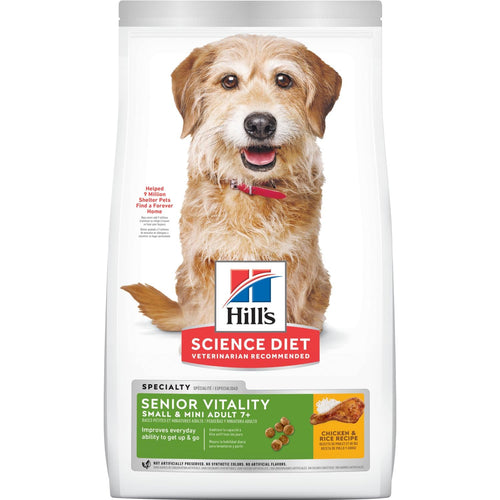 Hill's Science Diet Adult 7+ Senior Vitality Small & Mini Dog Food (3.5-lb)