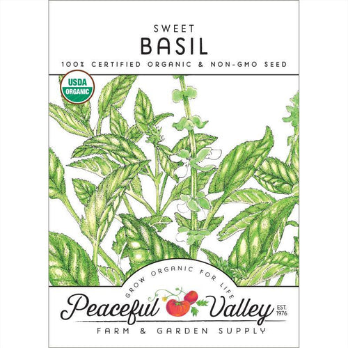 Grow Organic Basil, Sweet