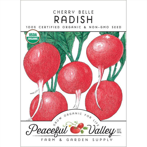 Grow Organic Radish, Cherry Belle