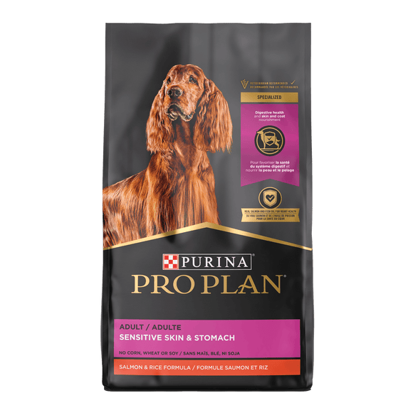 Purina Pro Plan Adult Sensitive Skin & Stomach Salmon & Rice Formula Dry Dog Food (30 lb)