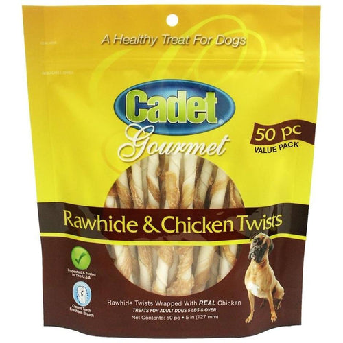 CADET GOURMET RAWHIDE & CHICKEN TWIST